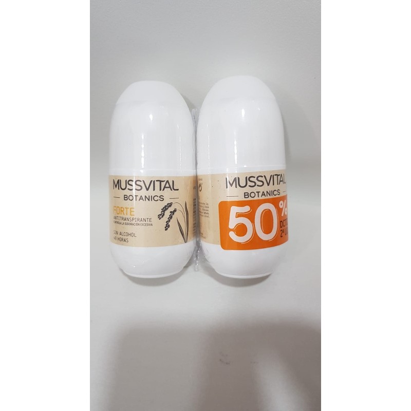 MUSSVITAL BOTANICS DUPLO DESODORANTE FORTE 2X75ML