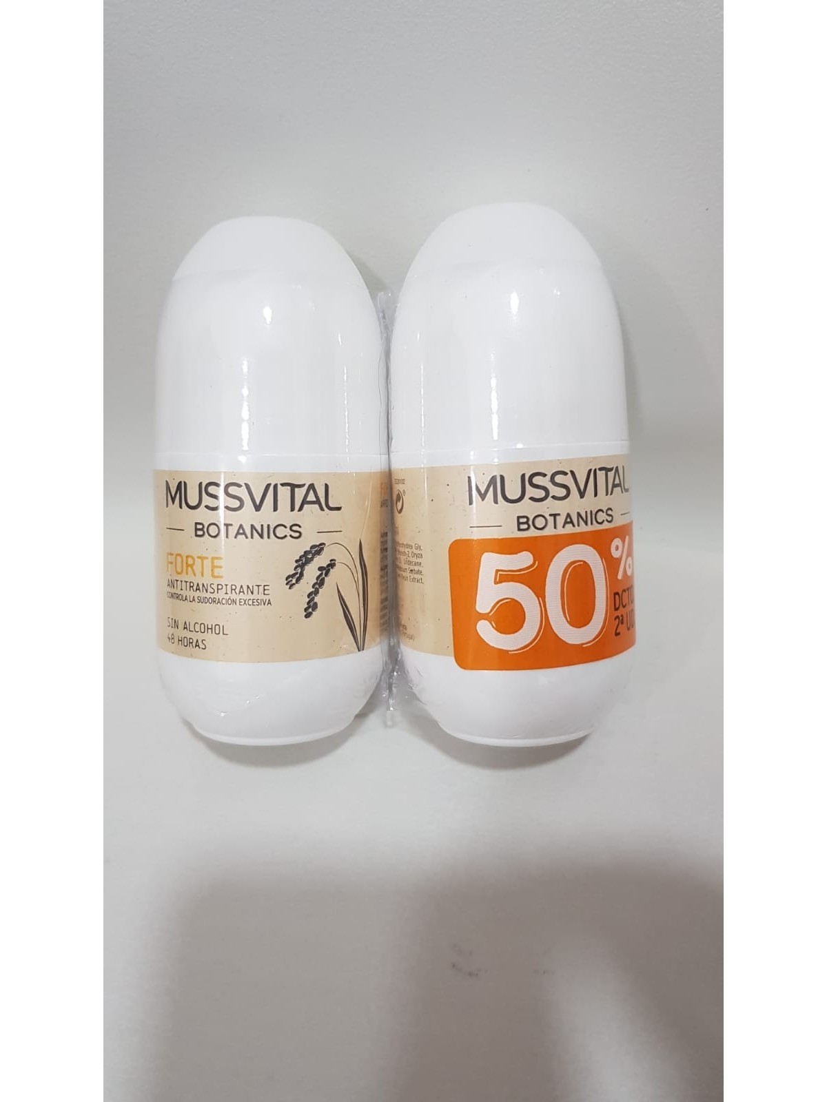 MUSSVITAL BOTANICS DUPLO DESODORANTE FORTE 2X75ML
