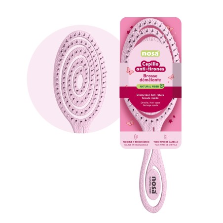 NOSA CEPILLO ANTI-TIRONES ROSA