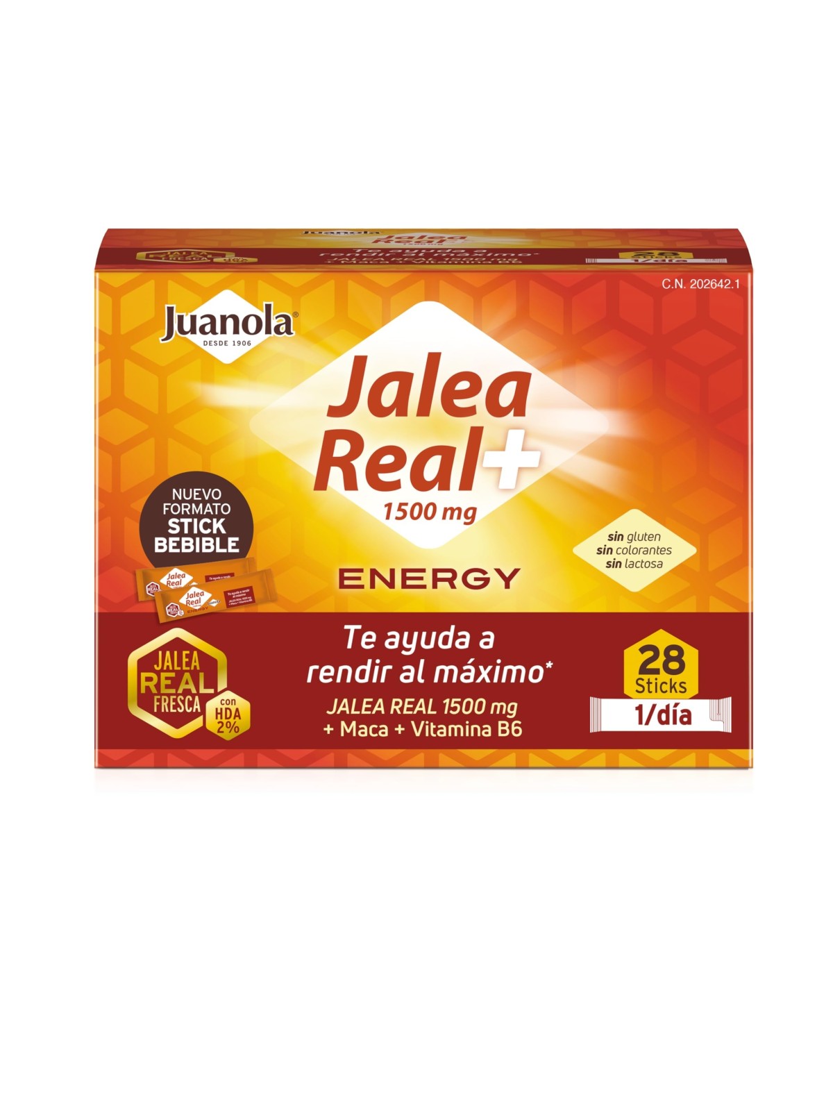 JUANOLA JALEA REAL ENERGY 1500 MG - 28 STICKS