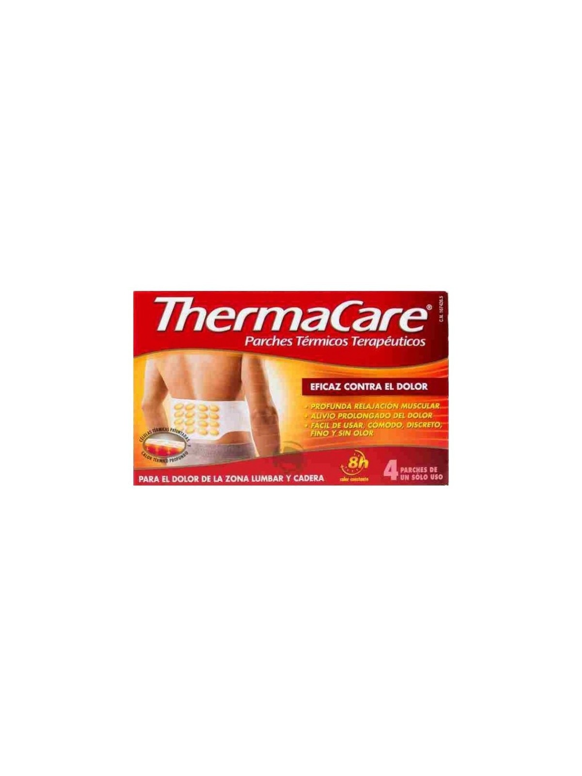 THERMACARE LUMBAR Y CADERA 4 PARCHES