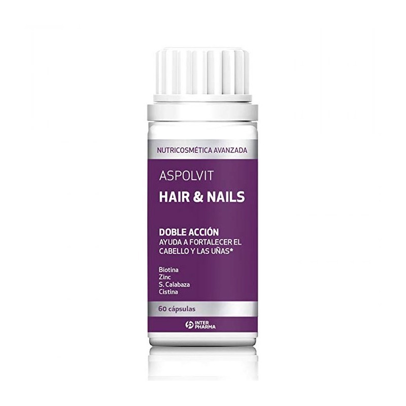 ASPOLVIT HAIR & NAILS 60 CAPSULAS : CABELLO Y UÑAS