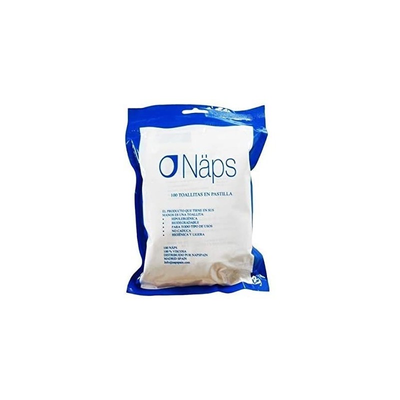 NAPS  100 TOALLITAS EN PASTILLA TODO USO