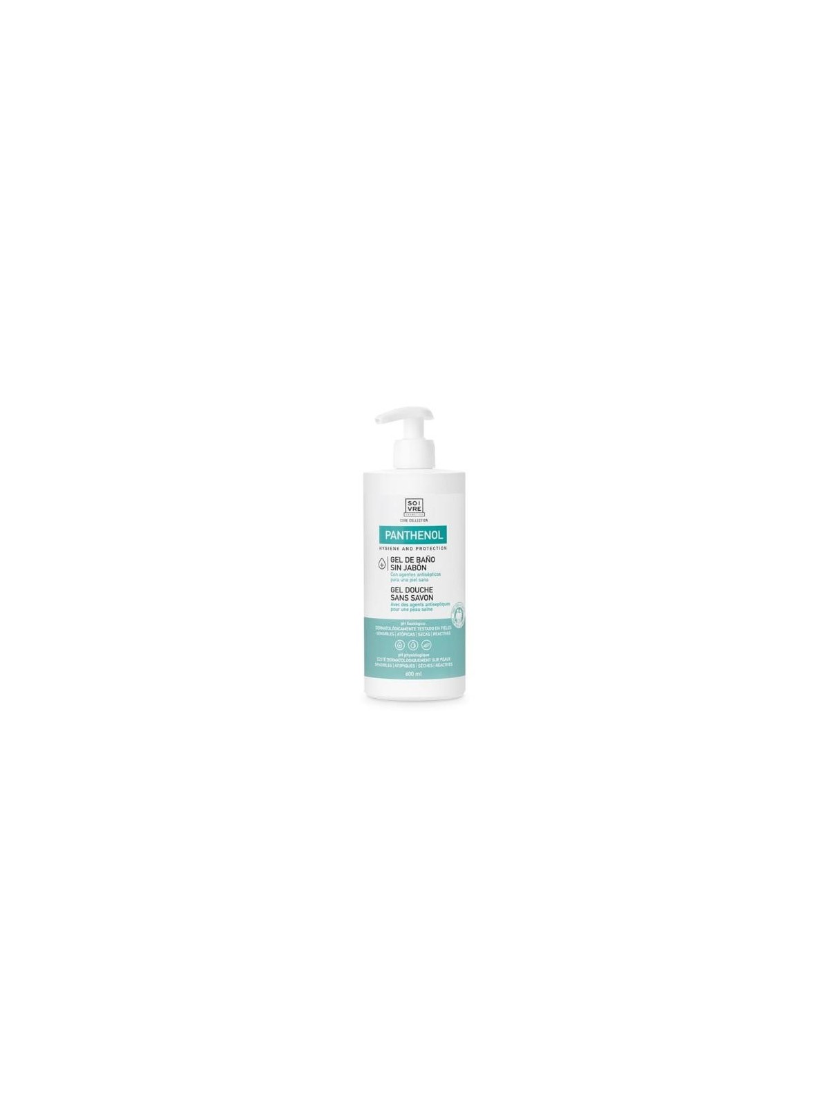 SOIVRE PANTHENOL GEL DE BAÑO SIN JABÓN 600 ML